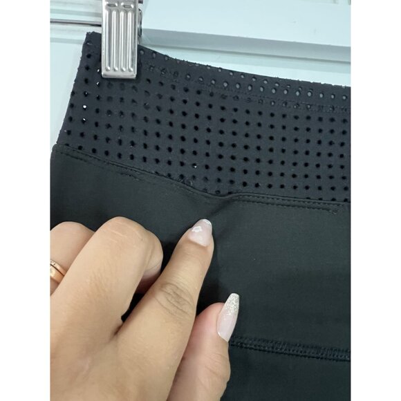Splits 59 Black Perforated Waist Detail High Rise 7/8 Leggings Size XS - Picture 6 of 8